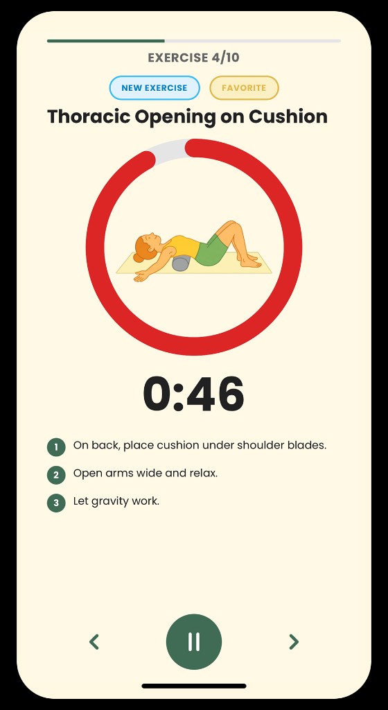 Yuzu - guided exercise with timer and step-by-step instructions